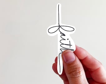 Faith Vinyl Sticker - perfect for laptops, tumblers, journals