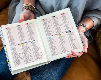 Chronological One Year Bible Reading Plan Vinyl Checklist Sticker for Bible
