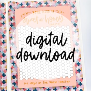 Honeycomb 365-Day Daily Bible Reading Tracker (Digital Download)