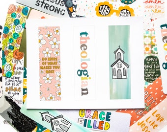 Theologian Set of Three DIGITAL FILES Bookmark Faith Based