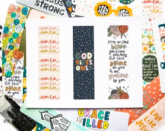 God Vibes Only Set of Three DIGITAL FILES Bookmark Faith Based