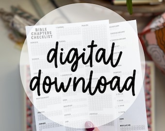 Bible Chapters Checklist (Digital Download)