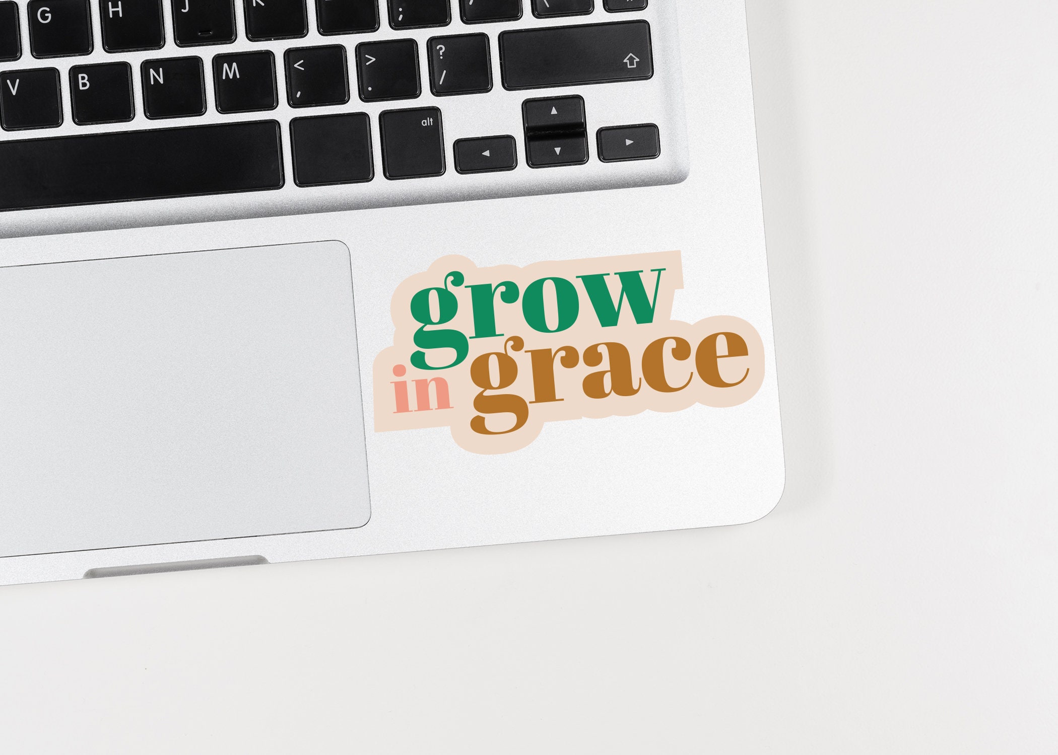 Grow in Grace Christian Vinyl Sticker - Perfect for Laptops, Tumblers ...