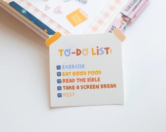 To-Do List Temple Care Vinyl Sticker- Vinyl Sticker