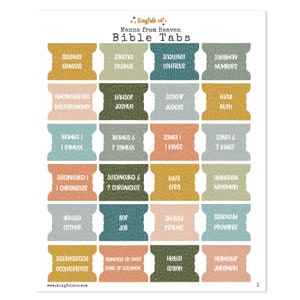 Manna from Heaven Bible Tabs