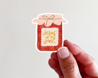 Jesus is My Jam Vinyl Sticker- perfect for laptops, tumblers, journals