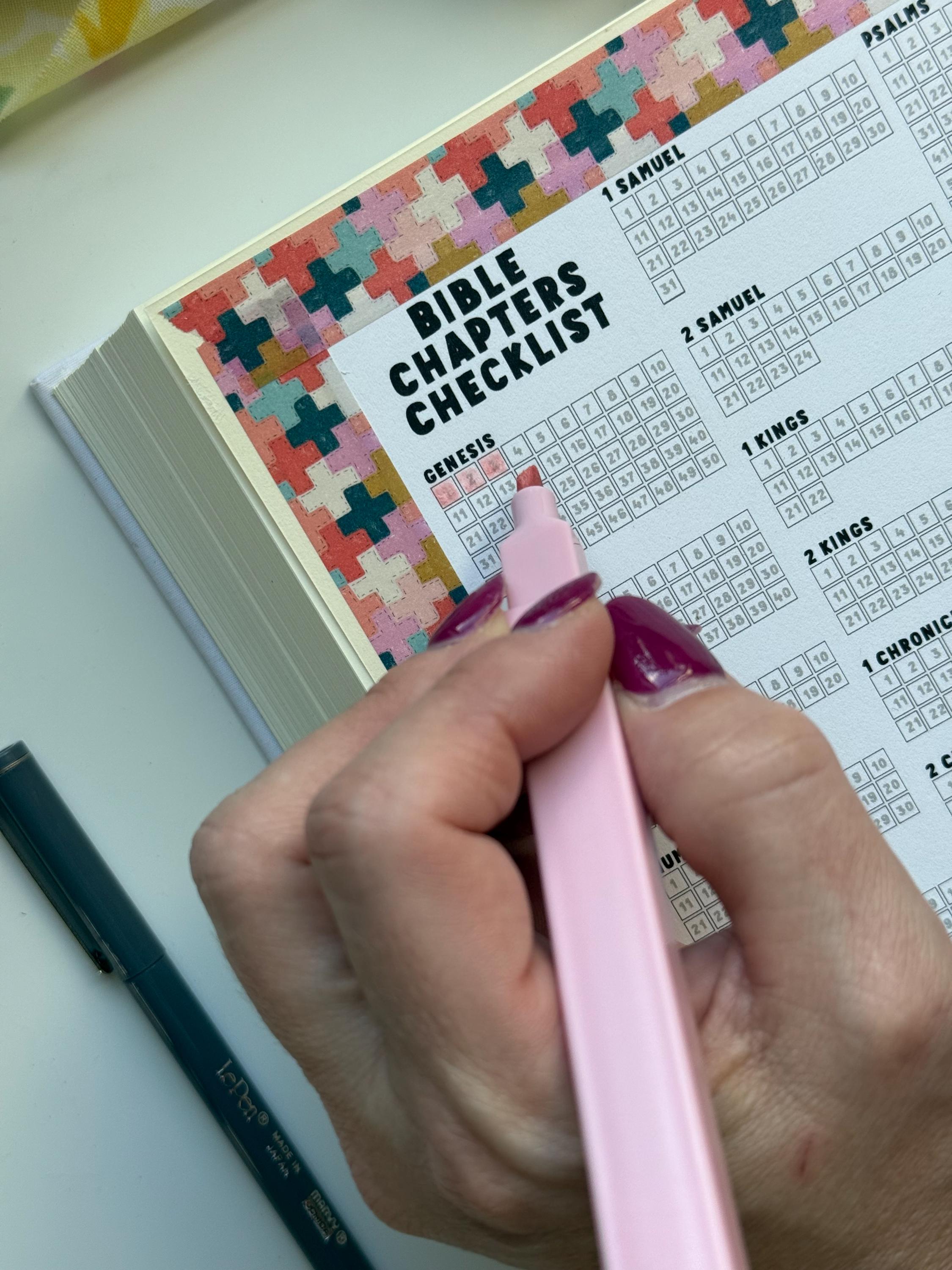 The Chapter Checklist.pdf Bible Chapters Checklist (digital Download) - Etsy