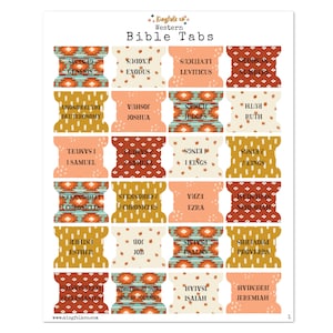 Western Aztec Cowgirl Bible Tabs