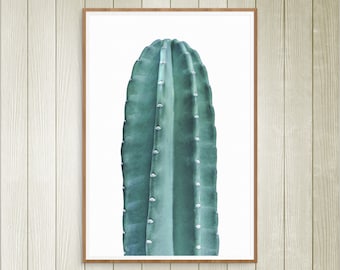 Cactus Wall Art, Botanical Print, Wall Decor, Minimalist Print, Plant Print, Digital Art, Digital Download, Prints
