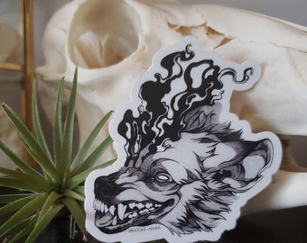 Whacky Hyena Sticker
