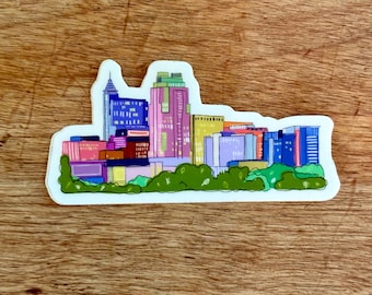 Adesivo dello skyline di Raleigh
