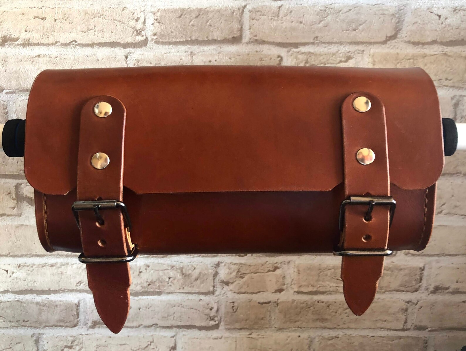 Leather Handlebar Bag Motorcycle Leather Tool Bag Leather Etsy