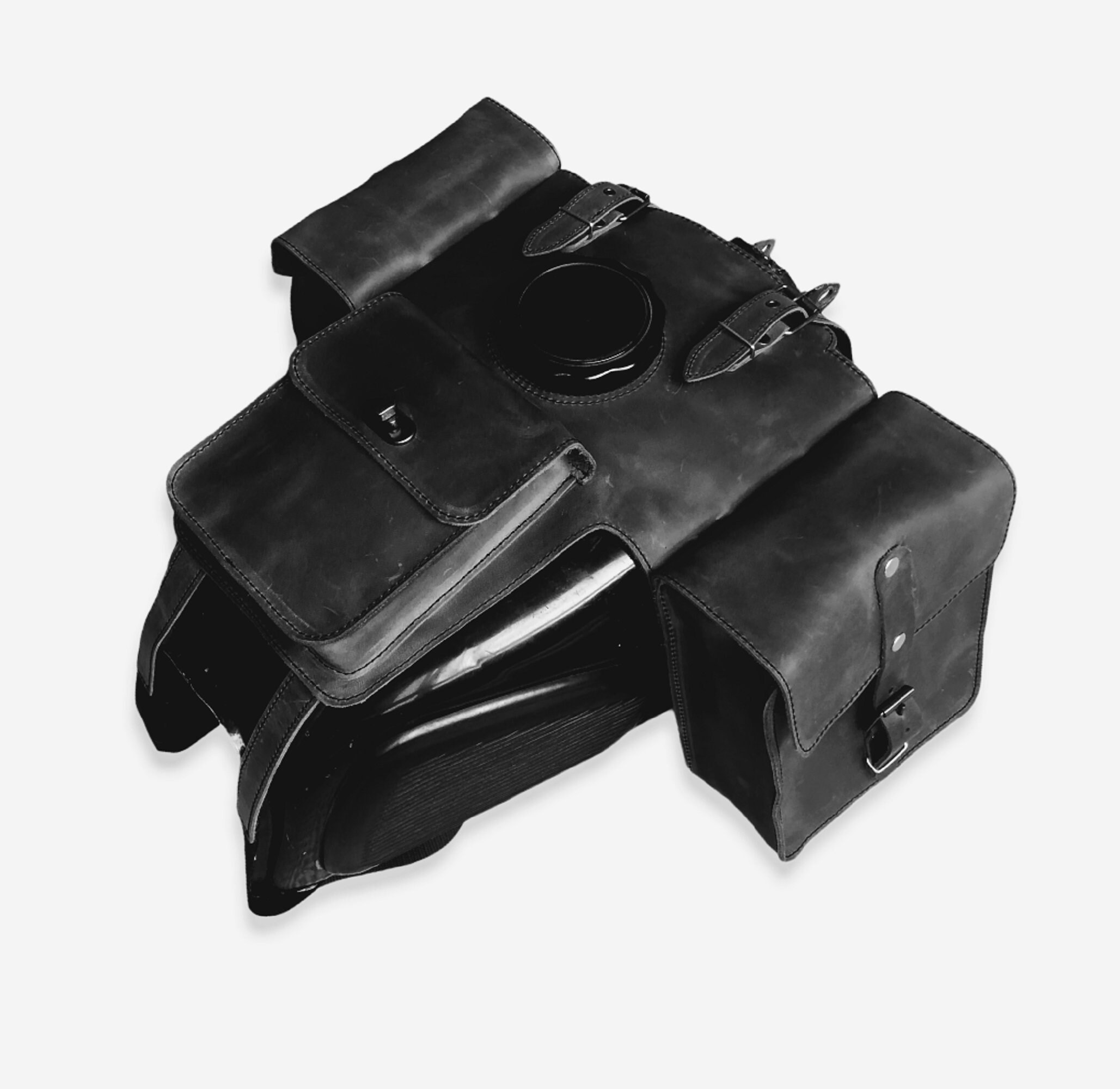 英国製 トロフィー（CURTIS BIKES）木製ケース付き ※匿名配送 Motorcycle Leather Bags for Gas Tank BMW R50/5, R60/5, R75/5, R60