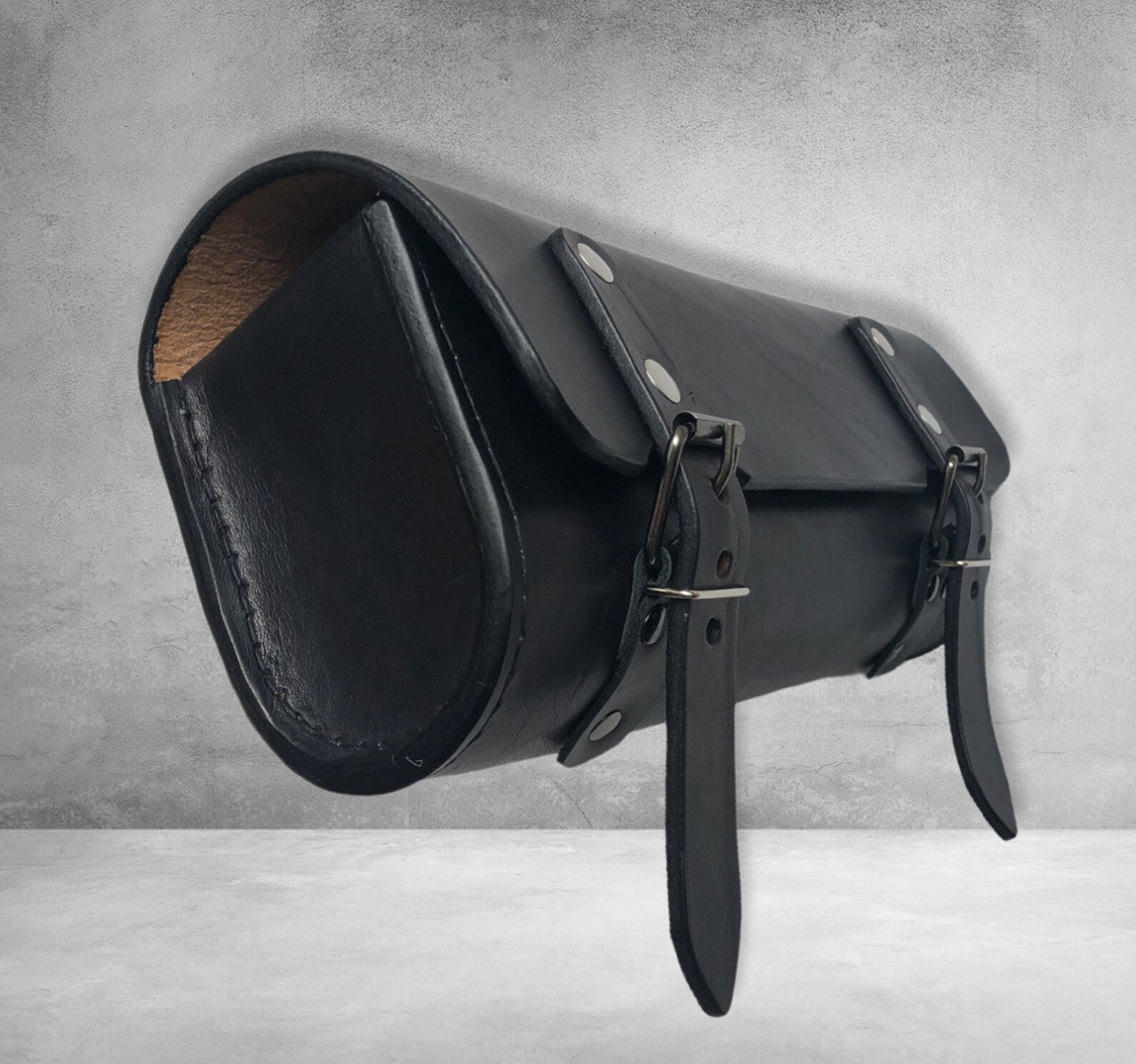 Leather Handlebar Bag Motorcycle Leather Tool Bag Leather Etsy