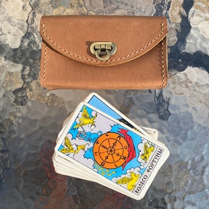 Tarot leather bag, Tarot pouch, Tarot case, Tarot box image 4