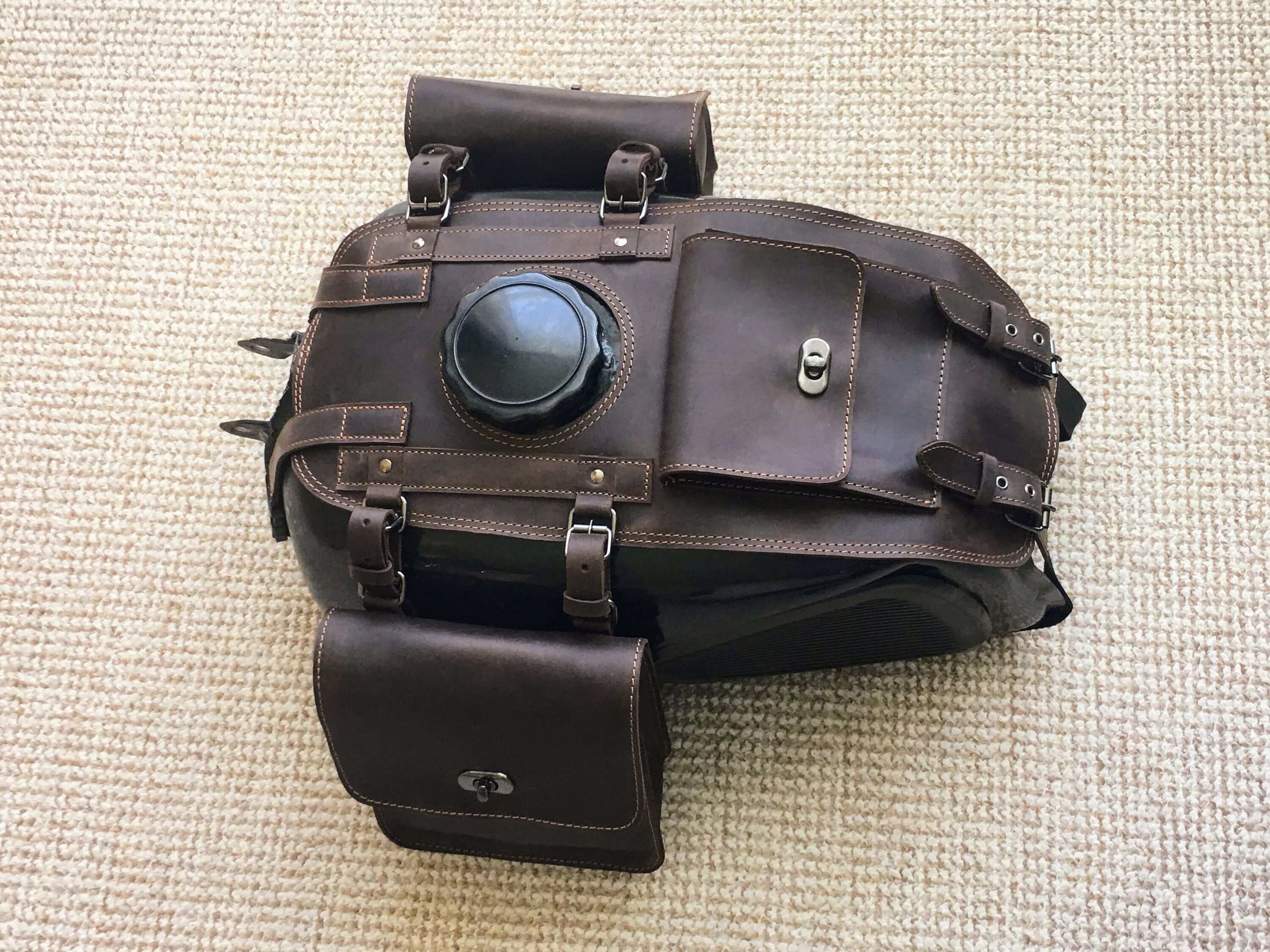 Fuel gas tank cover for BMW R100 1 pocket and 2 detachable Etsy