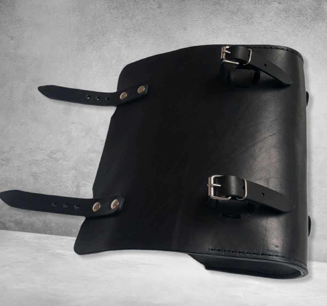Leather Handlebar Bag Motorcycle Leather Tool Bag Leather Etsy