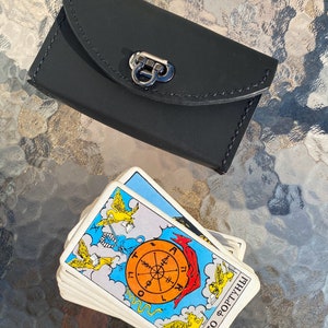 Tarot leather bag, Tarot pouch, Tarot case, Tarot box image 6