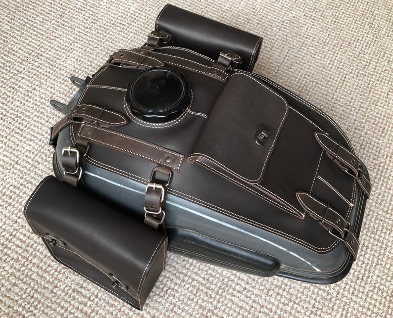 URAL Fuel Tank Gas Bags Genuine Leather 1 Pocket and 2 Etsy