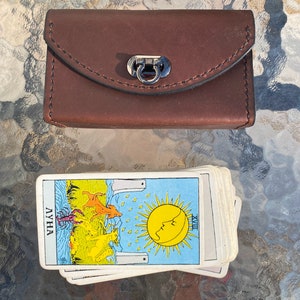 Tarot leather bag, Tarot pouch, Tarot case, Tarot box image 3