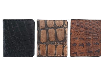 Set 3 pcs Leather ID Holder wallets with card holders, Slim Leather Wallet, Leather Card Holder