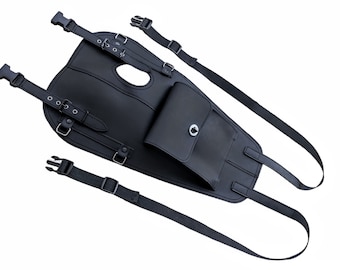Motorcycle Leather cover, bib for Triumph Bonneville, Street Twin, Street Scrambler gas tank