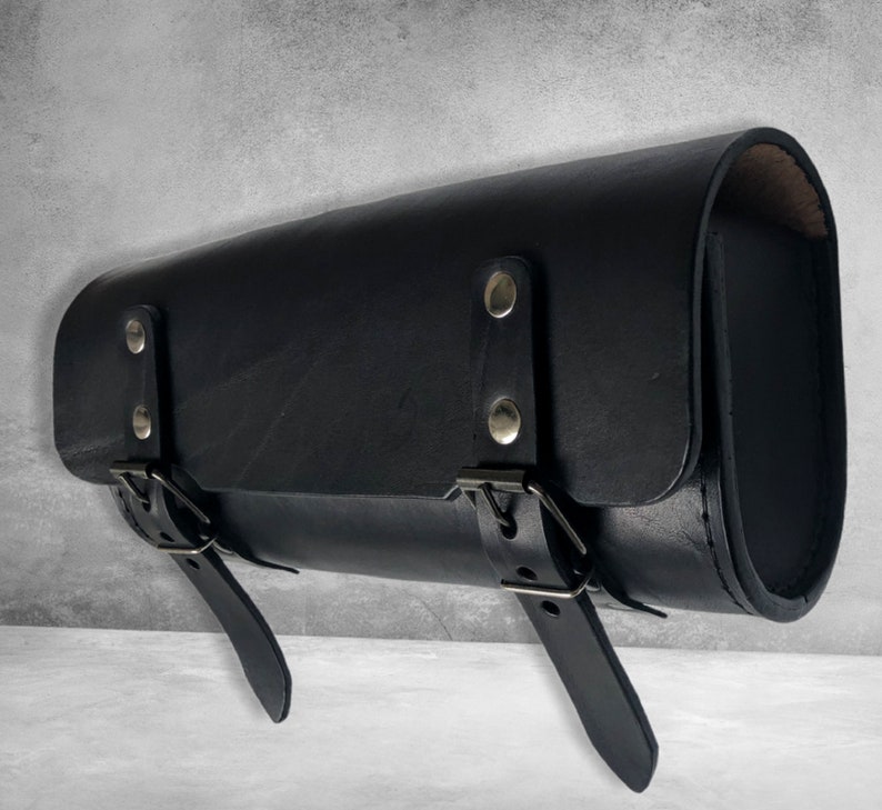 Leather Handlebar Bag Motorcycle Leather Tool Bag Leather Etsy