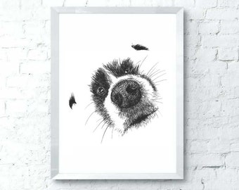funny dog posters etsy
