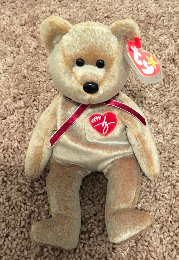 Ty beanie baby 1999 signature teddy bear cheap rare retired original