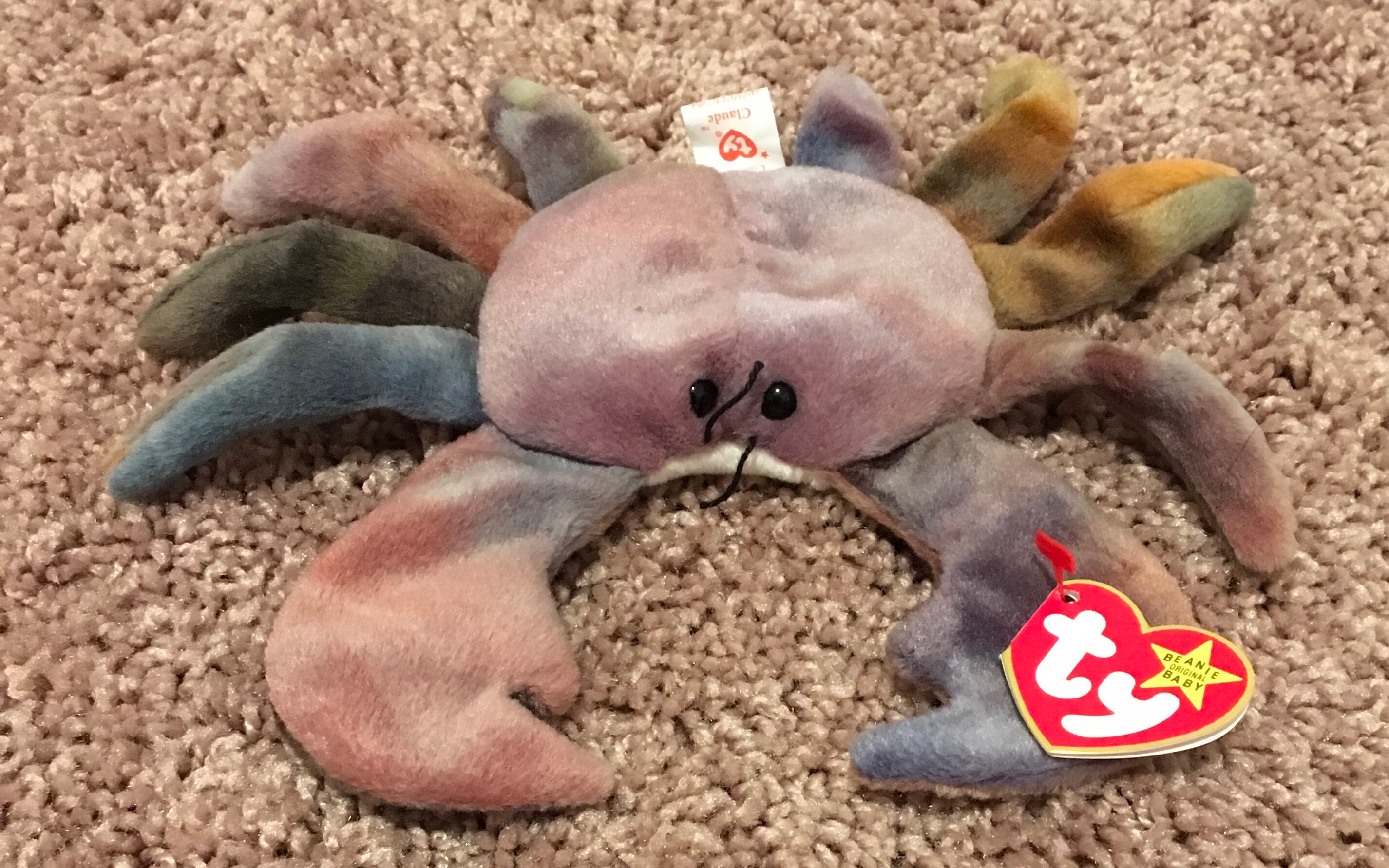 claude the crab beanie baby 1996 value