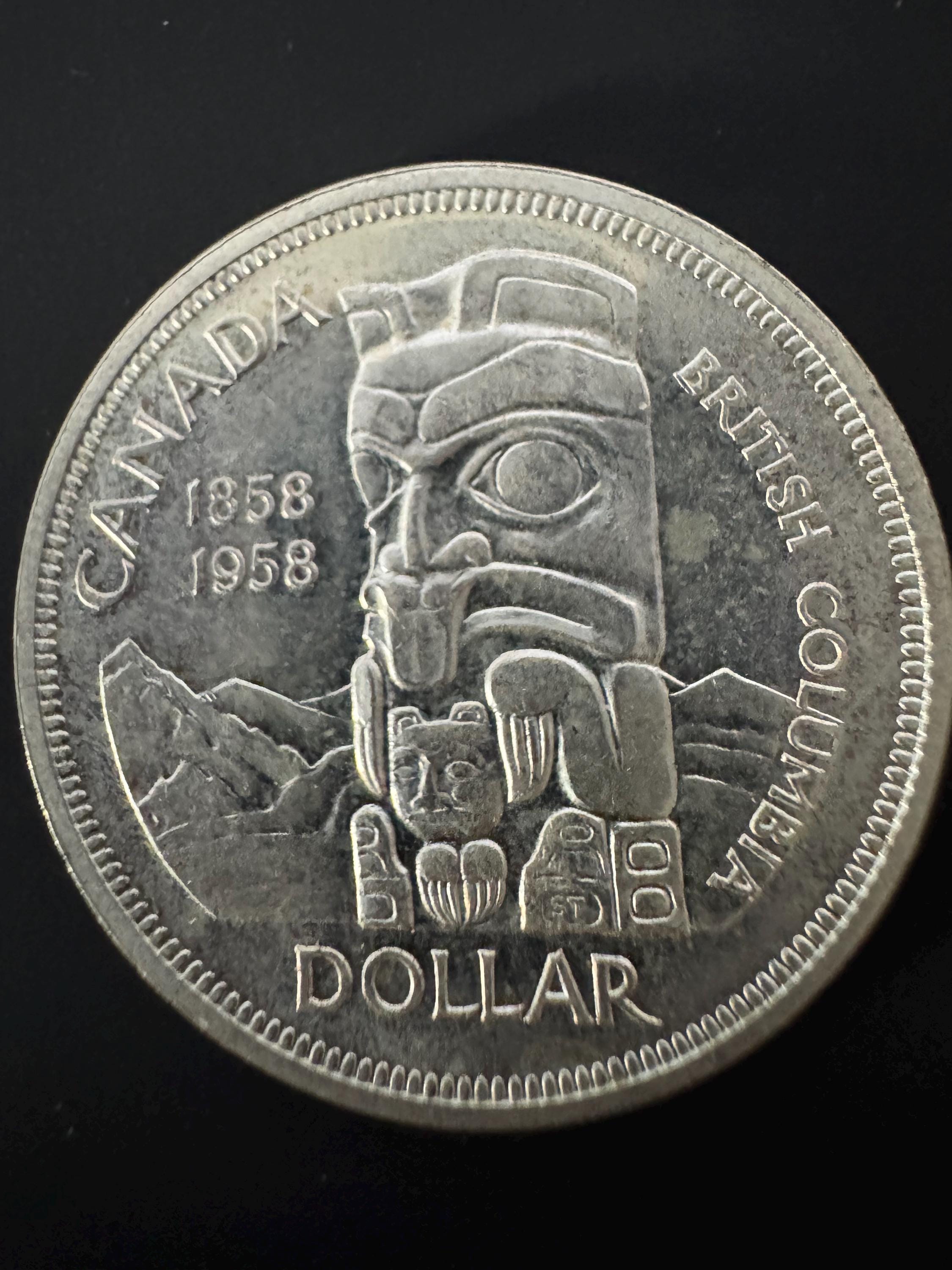 Canadian Commemorative Dollar Coins 1858-1958 Uncirculated - Etsy