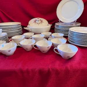 Zeh Scherzer Bavaria Germany 07403 Antique China Set of 12 and 1 Tureen. This is a full set, but willing to sell by the piece or smaller set