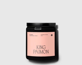 King Paimon Devotional Candle, Occult Altar Decor, Gothic Demon Prayer Candle, Witchy Horror Home Decor, Goth Gift, Summoning Candle