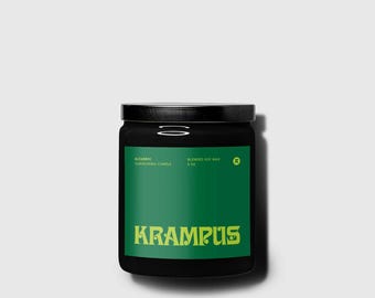 Krampus Devotional Candle, Gothic Christmas Decor, Occult Altar Candle, Creepy Yule Gift, Horror Holiday Decor, Summoning Candle