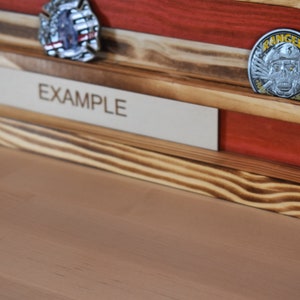 Custom Challenge Coin Display Rack Holder Rustic American - Etsy