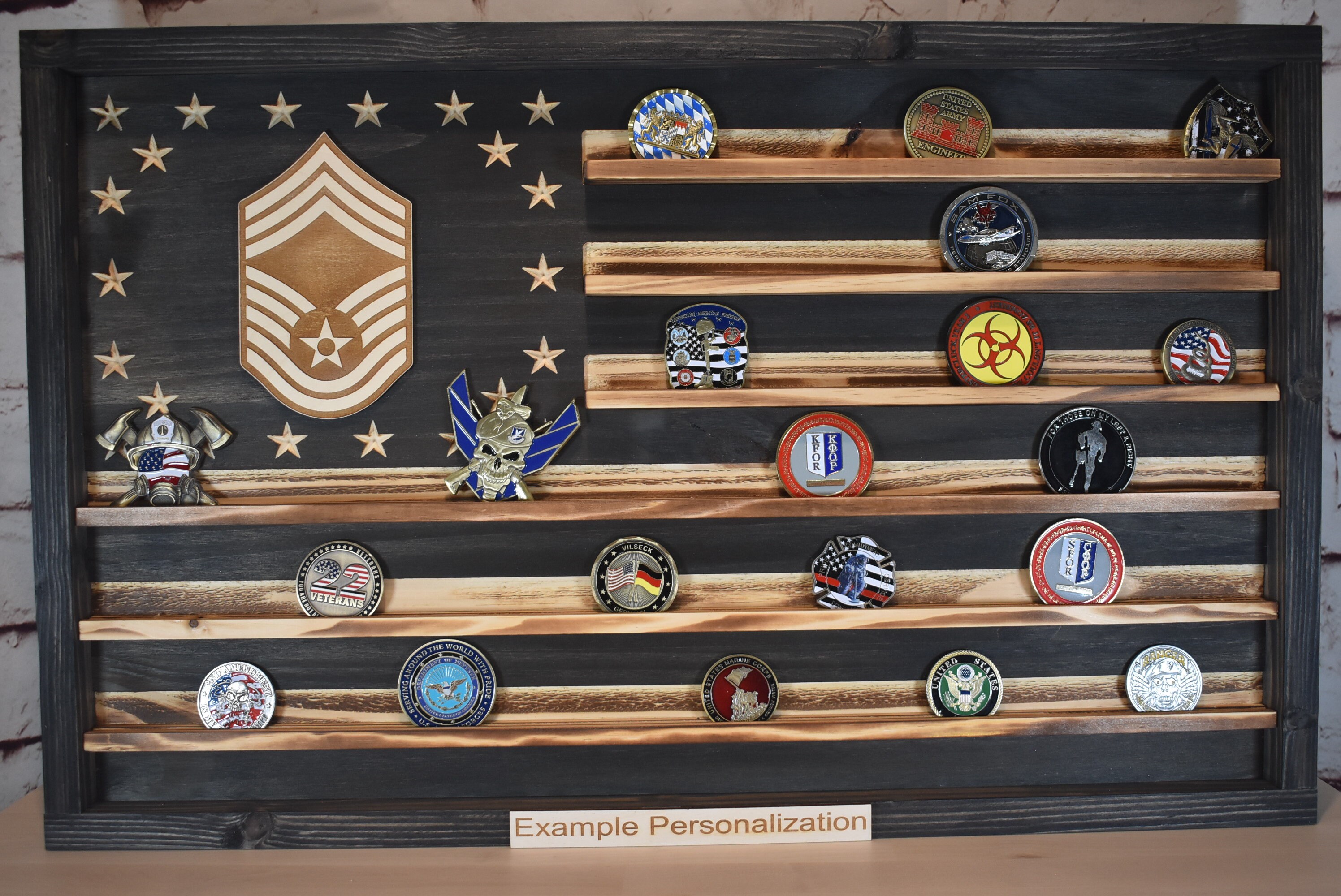 US Air Force Ranks Cmsgt E-9 Challenge Coin Display Rack | Etsy UK
