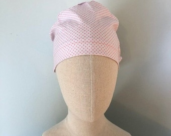 Valentine dots scrub cap