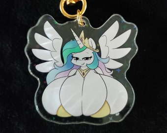Celestia cleavage keychain
