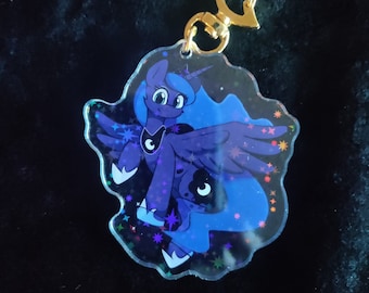 Double sided Luna keychain