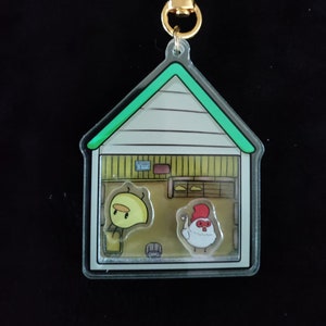 Harvest Moon Chicken Coop shaker charm