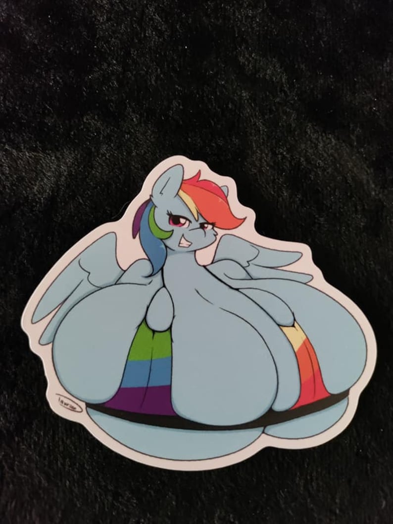 Raainbowdash Sticker Big Rainbow Dash Sticker - Etsy