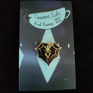 FF14 Dark Knight Soul Stone enamel pin
