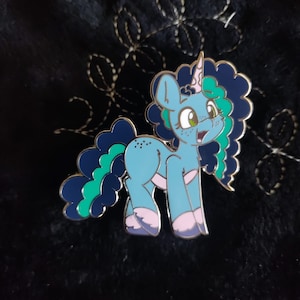 Misty enamel pin