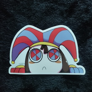 Pomni peeker sticker