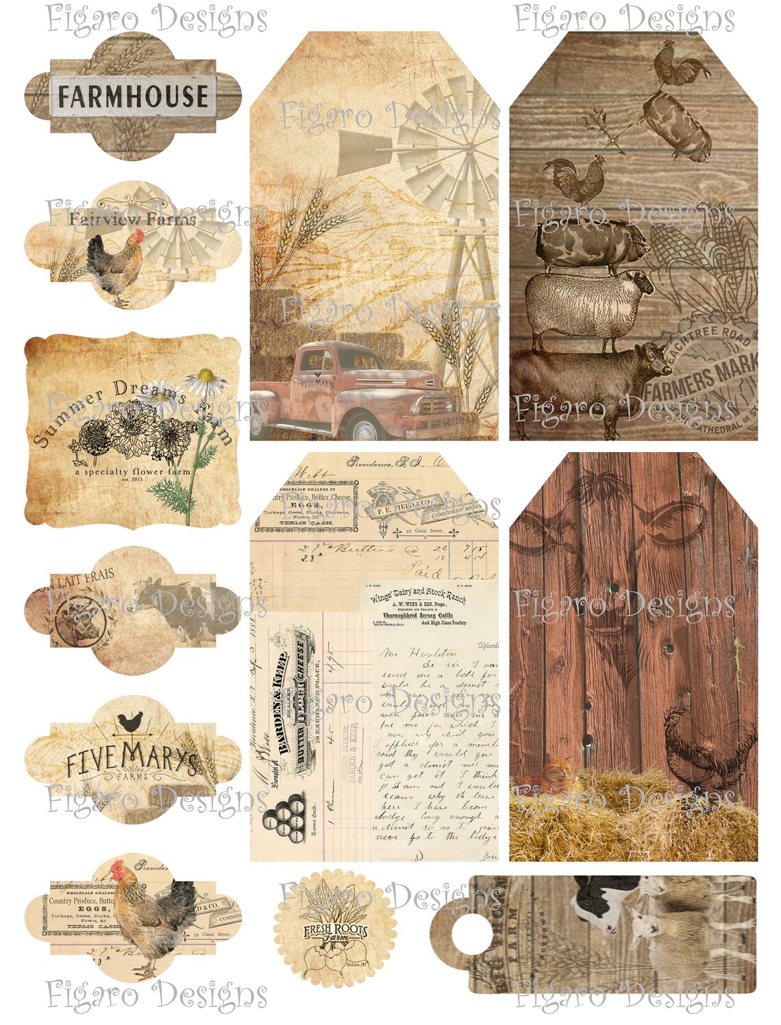 Farm Life Junk Journal Digital Kit Printable Junk Journal - Etsy