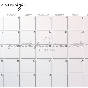 Monthly Calendars 2024 8.5x11 Printable And/or Editable - Etsy