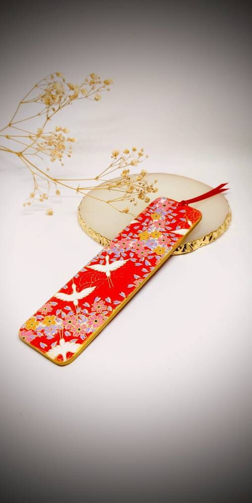 Japanese Washi Tape Bookmark Handmade Resin Bookmark Calypso Clay