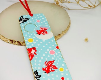 Marque-page japonais poissons koi, marque-page mignon Kawaii, marque-page esthétique, marque-page unique fait main personnalisé, cadeau pour la fête des mères