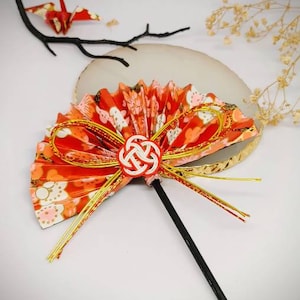 Accessoires de cheveux japonais, origami kanzashi, bijoux de cheveux, bâtons de cheveux baguettes, bâtons de cheveux japonais, cadeau du Japon, cadeau pour elle image 4