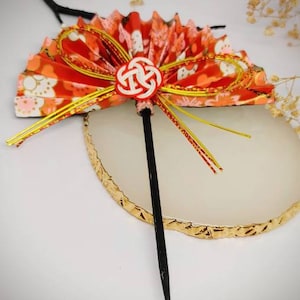 Accessoires de cheveux japonais, origami kanzashi, bijoux de cheveux, bâtons de cheveux baguettes, bâtons de cheveux japonais, cadeau du Japon, cadeau pour elle image 2